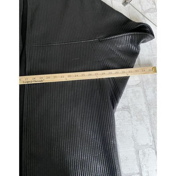 Josie Natori Black Ottoman Shine Coat Short Sleeve Kimono Cover-Up Sz L - Picture 5 of 11